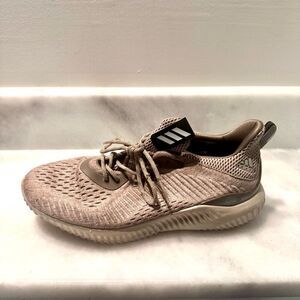 Adidas Alpha Bounce EM Lace Up Low Top Gray Running Sneakers Shoes Size 9.5